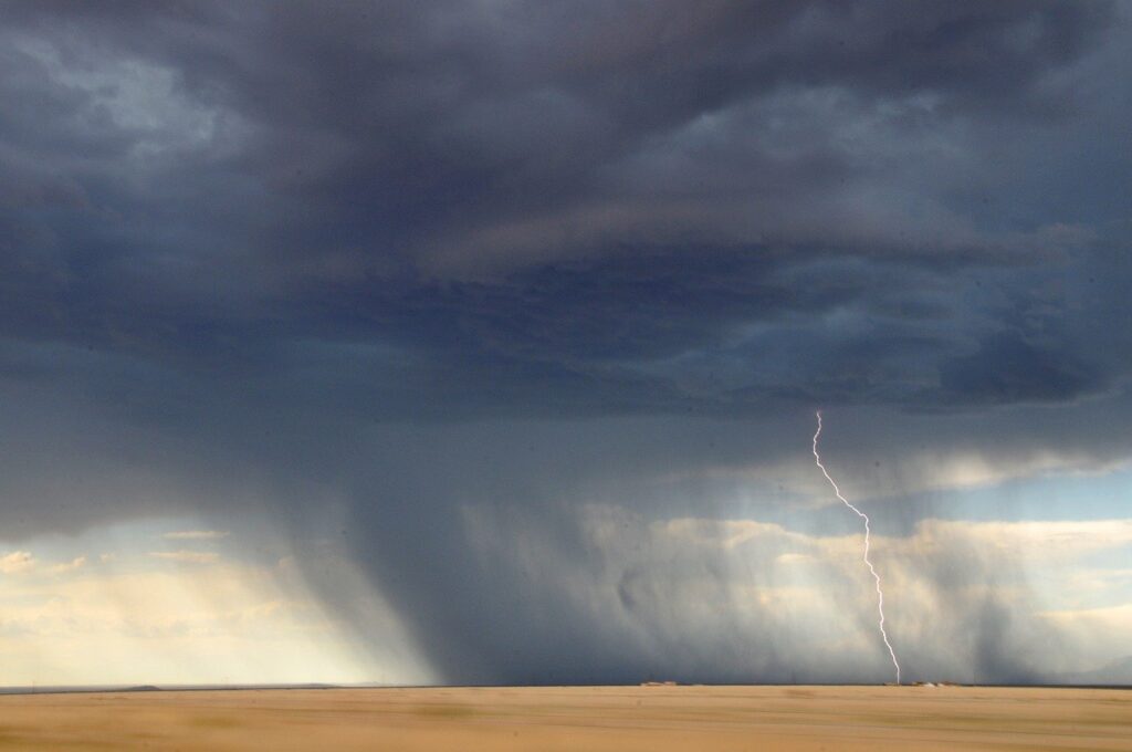 lightning, bolt, storm